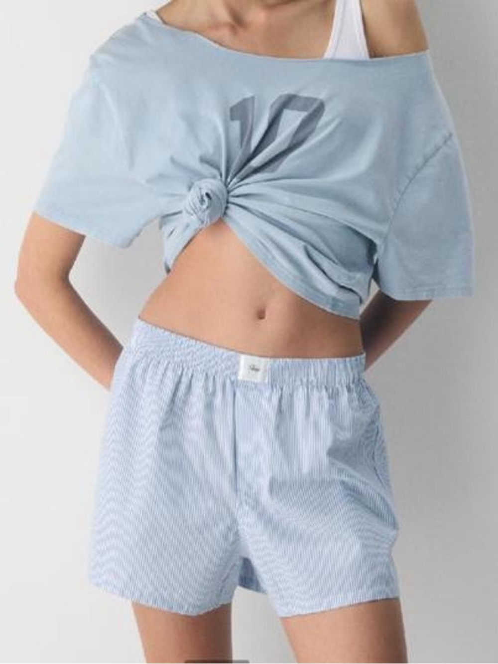 Aritzia dally poplin boxer shorts